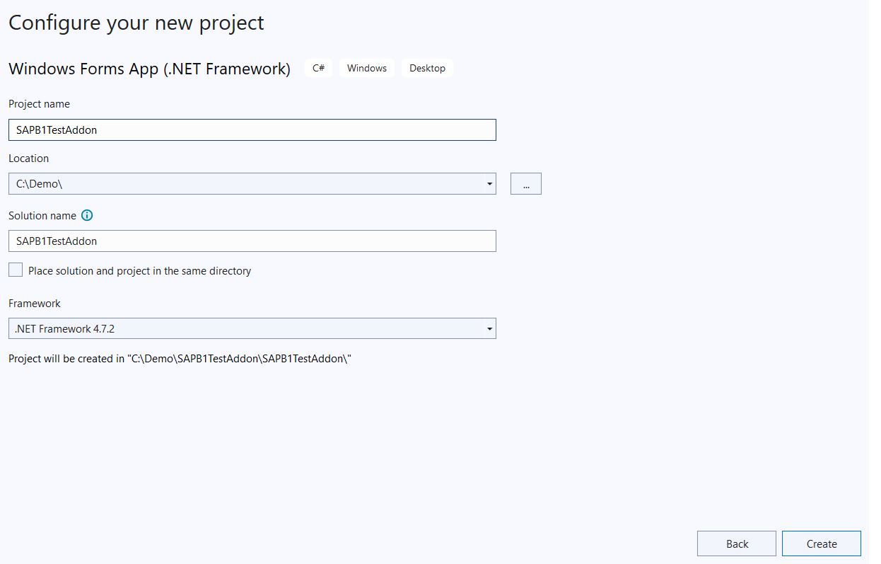 Project Configuration
